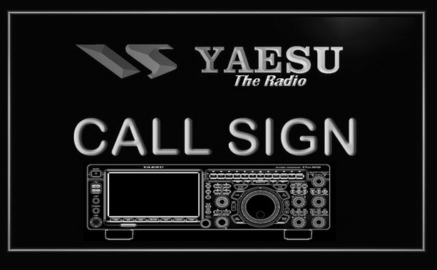Yaesu FT101 Custom Call Sign LED Light Sign